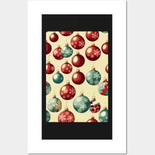 Christmas Seamless Pattern, Christmas Decorations #4 Posters and Art